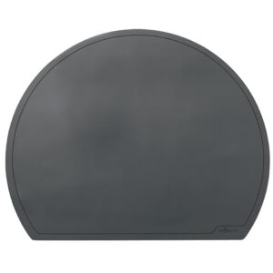 Schreibunterlage halbrund, 650 x 520 mm, schwarz