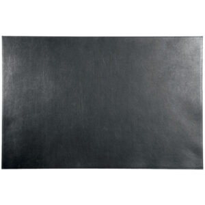Schreibunterlage, feines soft genarbtes Leder, 650 x 450 mm, schwarz