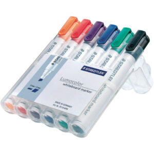 Lumocolor® 351 B whiteboard marker - Keilspitze, 6 Farben sortiert