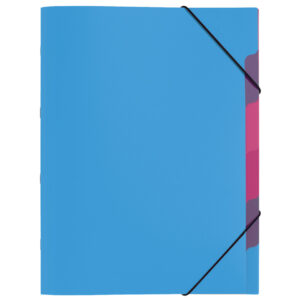 Ordnungsmappe Funky School - A4, 5 Fächer, PP, hellblau
