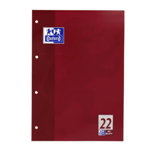 Schulblock Lin.22 - A4, 50 Blatt, 90 g/qm, 4-fach Lochung
