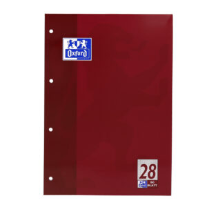Schulblock Lin.28 - A4, 50 Blatt, 90 g/qm, 4-fach Lochung