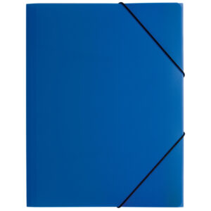 Gummizugmappe Lucy Basic - A4, blau, PP, 3 Einschlagklappen