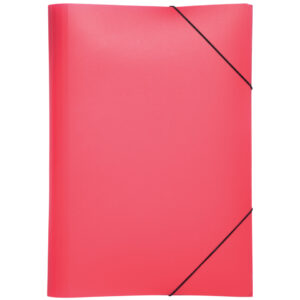 Gummizugmappe Lucy Basic - A4, rot, PP, 3 Einschlagklappen