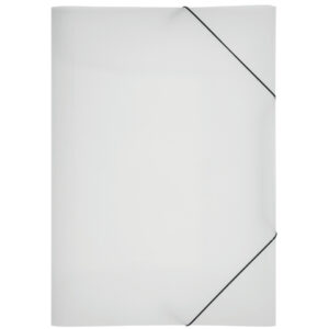 Gummizugmappe Lucy Basic - A3, transparent, PP, 3 Einschlagklappen