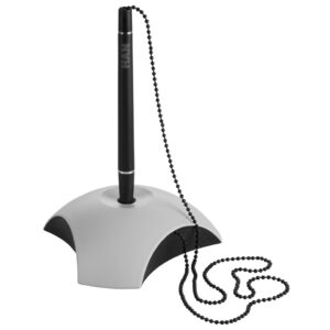 DELTA Kugelschreiberständer - Kette 68 cm, lichtgrau-schwarz