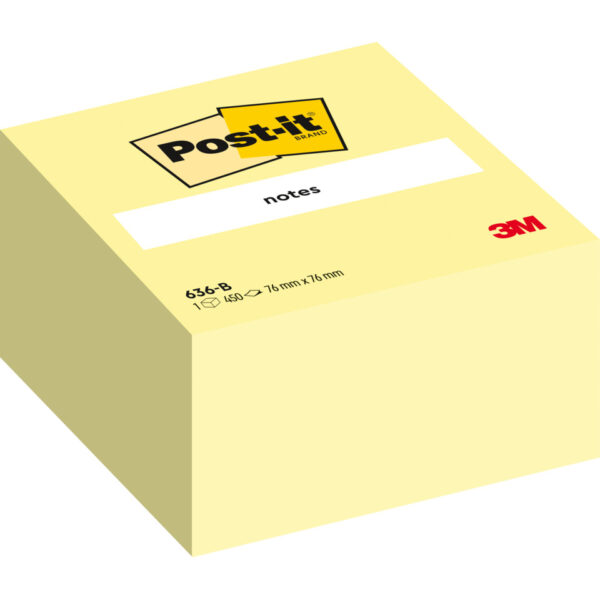 Haftnotiz-Würfel - 76 x 76 mm, gelb