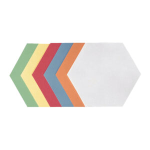 Moderationskarte - Wabe, 190 x 165 mm, sortiert, 500 Stück