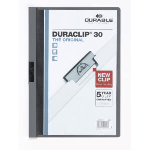 Klemm-Mappe DURACLIP® 30 - A4, transparent/anthrazit