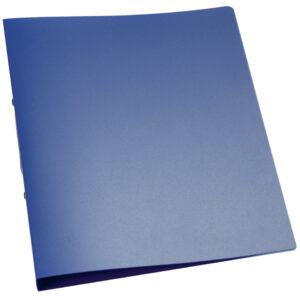 Ringbuch transparent - A4, 2-Ring, Ring-Ø 25 mm, blau-transparent