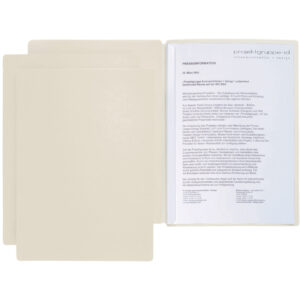 Präsentationsmappe Star - A4, 2-tlg., beige