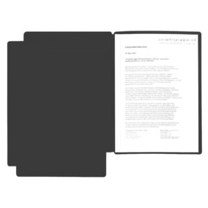 Präsentationsmappe Star - A4, 2-tlg., schwarz