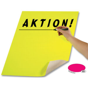 Plakatkarton - 48 x 68 cm, leuchthellrot