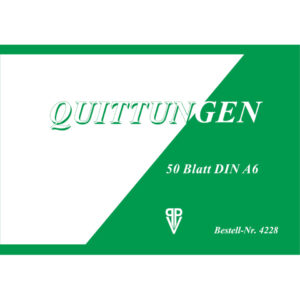 Quittung - A6, 50 Blatt