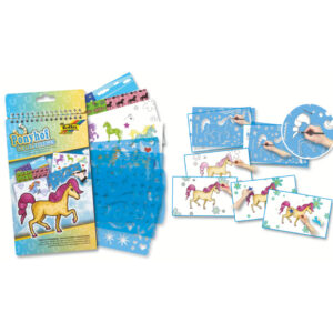 Schablonenbuch "Ponyhof" - 14,2 x 24 cm