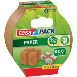 Verpackungsklebeband tesapack® Papier - 25 m x 38 mm, beige