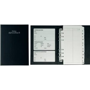 Adress-Telefonringbuch A-Z - schwarz
