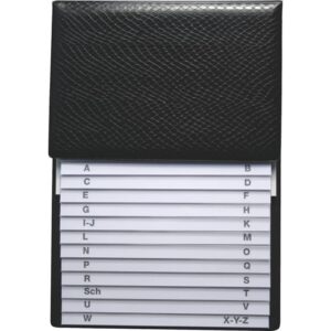 Telefon-Klappregister - schwarz, 160 x 230 mm