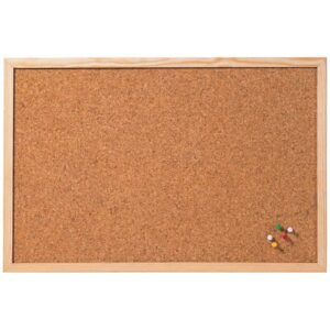 Kork-Pinntafel - 60 x 40 cm, Holzrahmen