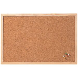 Kork-Pinntafel - 80 x 60 cm, Holzrahmen
