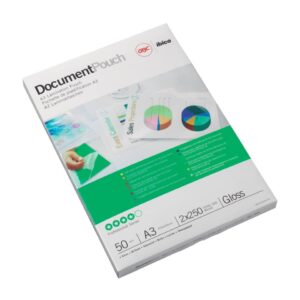 Laminiertasche, A3, 80 Micron, glänzend, 100 Stück, glasklar