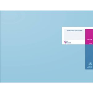 Amerikanisches Journal mit Kopfleiste - 420 x 297 mm, 15 Konten (9/12), 48 Blatt