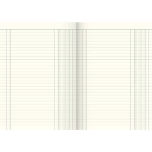 Spaltenbuch mit festem Kopf - A4, 1 Spalte, 40 Blatt