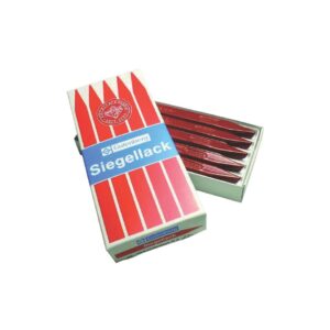 Urkundenlack - 10 Stangen, zinnoberrot