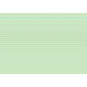 Karteikarten - DIN A7, liniert, grün, 100 Karten