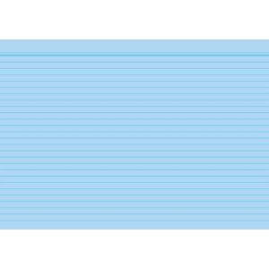 Karteikarten - DIN A8, liniert, blau, 100 Karten