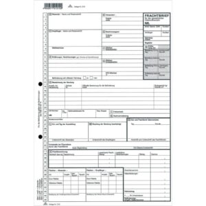 Frachtbrief für den gewerblichen Güterkraftverkehr - SD, 1 x 3 Blatt, DIN A4