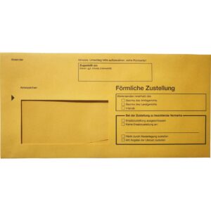 Zustellungsumschlag innerer DIN Lang - mit Sichtfenster, 80g/qm