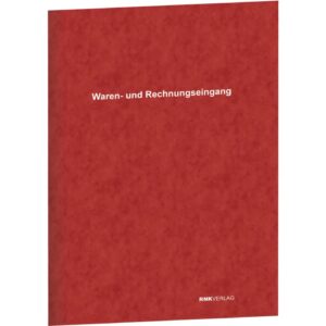 Waren- und Rechnungseingang Buch, Einteilung nach Gruppen, 60 Seiten, DIN A4