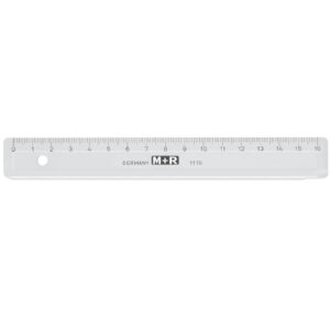 Lineal Plastik - 16 cm, transparent