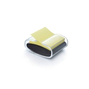 Haftnotizspender Super Sticky Z-Notes+1 Block, schwarz/transparent