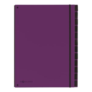 Pultordner Trend - 12 Fächer, Eckspanngummi, lila