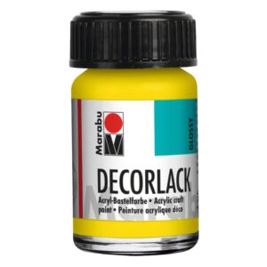 Decorlack Acryl - Gelb 019, 15 ml