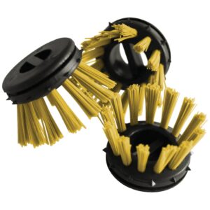 Rundbürsten Ø 30 gelb - zum Einsatz in Ringgummimatten, 10 Stück