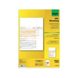 PC-SEPA-Überweisung, Gültig für alle Banken und Sparkassen, 100 Stück