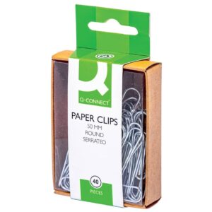 Aktenklammern - 50 mm gewellt, 40 Stück, verzinkt, rund