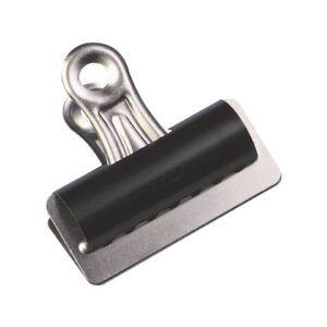 Briefklemmer - 75 mm, Klemmvolumen 20 mm, schwarz, 10 Stück