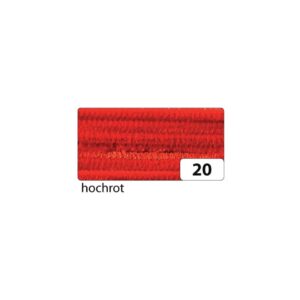Chenilledraht - 8 mm, 10 Stück, hochrot