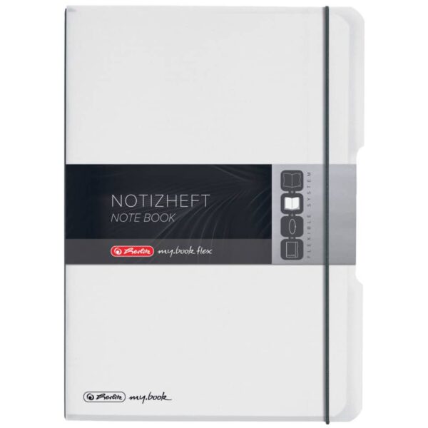 Notizheft flex - A4, PP, 2x 40 Blatt, liniert/kariert, transluzent
