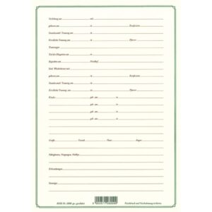 Ahnentafel "Meine Vorfahren" 5 Generationen, DIN A4, 120g/qm