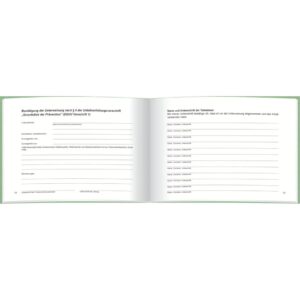 Unterweisungsbuch für die betriebliche Unfallverhütung, 48 Seiten, DIN A5 quer