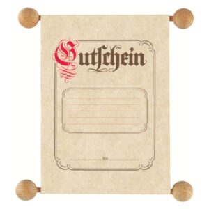 Gutschein im traditionellen Stil, DIN A5