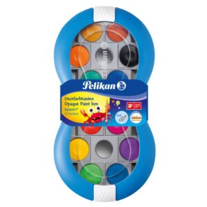 Farbkasten Space+ blau, 12 Farben inkl. 7,5 ml Deckweiß