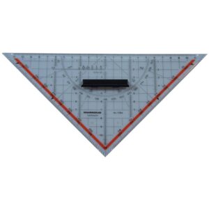 Technisches Zeichendreieck mit Griff, 250 mm