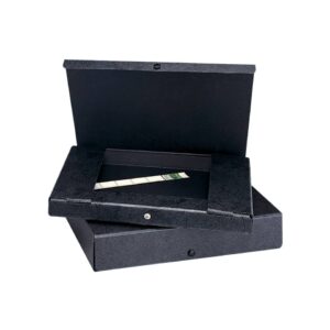 Dokumentenmappe - A4, 80 mm, Hartpappe (RC), schwarz