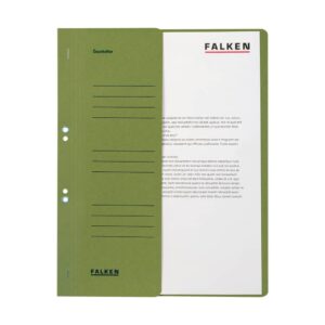 Ösenhefter - A4 1/2 Vorderdeckel kfm. Heftung, grün, Manilakarton, 250 g/qm